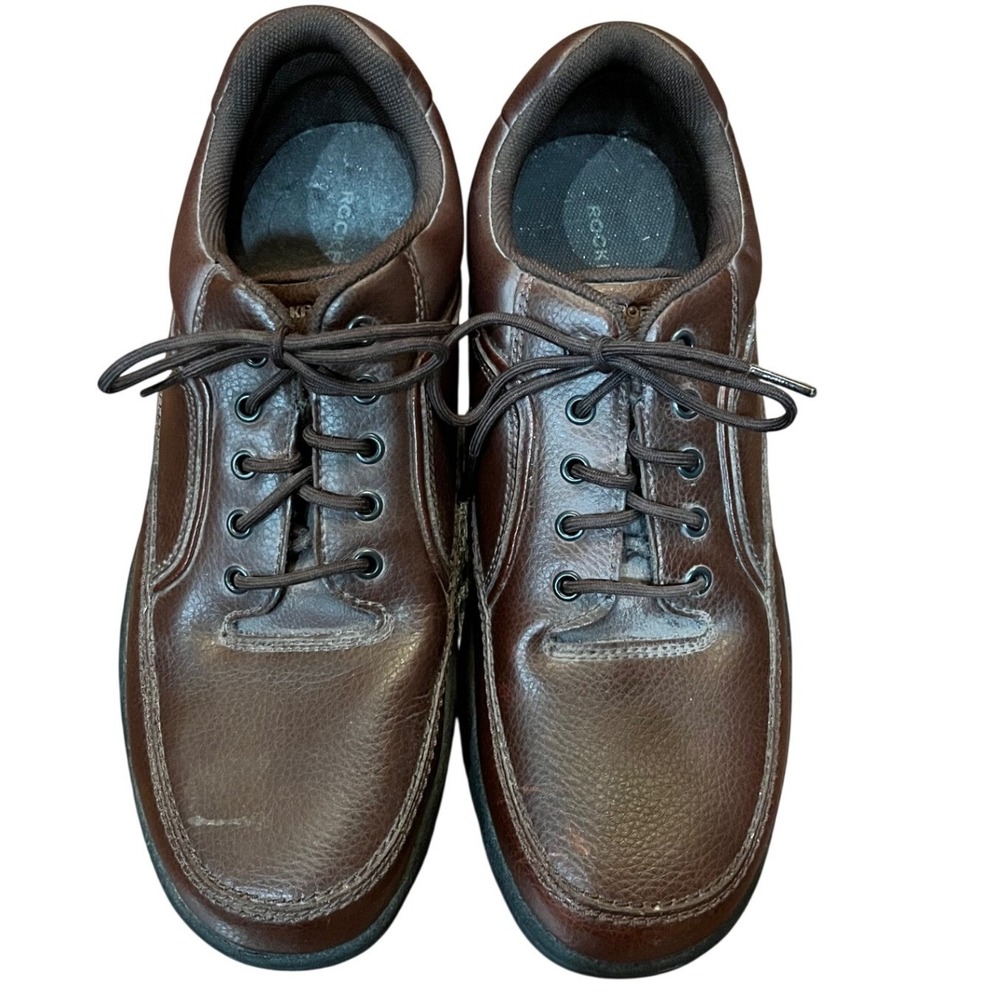 Rockport World Tour Classic Shoes Mens Brown Leather Walking Sneakers 14